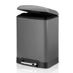 KELA-Kosz stalowy na śmieci 6 l szary Davino - 2