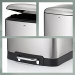 KELA-Kosz stalowy na śmieci 6 l szary Davino - 4