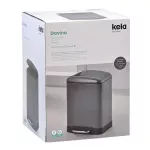 KELA-Kosz stalowy na śmieci 6 l szary Davino - 5
