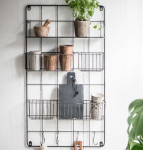 Kratka metalowa organizer z haczykami i koszykami Ib Laursen - 3