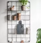 Kratka metalowa organizer z haczykami i koszykami Ib Laursen - 3