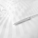 Poszewka hotelowa na zakładkę PASY 2cm biała/40x40 (promocja) - 4