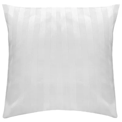 Poszewka hotelowa na zakładkę PASY 2cm biała/40x40