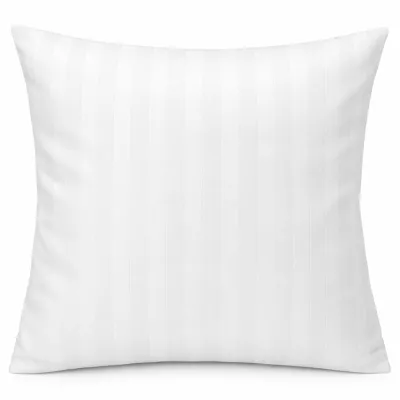 Poszewka hotelowa 100% bawełna adamaszek pasy 2cm biała/40x40 (promocja)