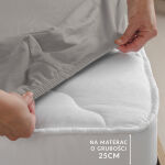 Prześcieradło jersey elastan z gumką 59 BLEI/POPIEL/220x200x30 - 6