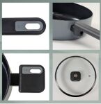 KELA-Zestaw 3 garnków 5el. ciemny szary Mira - 3