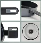 KELA-Zestaw 3 garnków 5el. ciemny szary Mira - 3