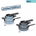 KELA-Zestaw 3 garnków 5el. ciemny szary Mira - 7