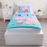 Pościel bawełna 100x135 + 40x60 Świnka Peppa rodzina - 2