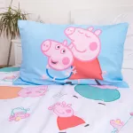 Pościel bawełna 100x135 + 40x60 Świnka Peppa rodzina - 4
