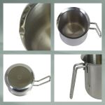 KELA-Garnuszek na mleko 0,7 l stalowy Herta - 2