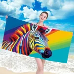 Ręcznik plażowy mikrofibra 100x180 H136 - 6