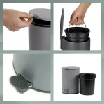 KELA-Kosz na śmieci 12 l stalowy mat Mats - 4