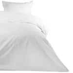 Poszwa hotelowa na zakładkę PASY 1cm biała/160x200 - 2