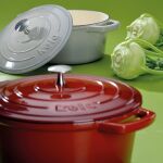 KELA-Brytfanna żeliwna+pokrywa3,2l czerwona Calido - 4