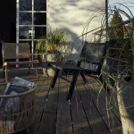 Fotel ogrodowy czarny Vasai 57x75 cm  Nordal - 3