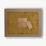 Pościel bawełniana ECRU OLIVE/160x200(P) STONEWASHED - 4