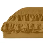 Pościel bawełniana ECRU OLIVE/160x200(P) STONEWASHED - 3