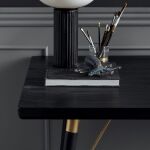 Stół do jadalni drewniany czarny Black Wood Nordal - 3