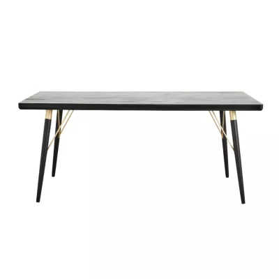 Stół do jadalni drewniany czarny Black Wood Nordal