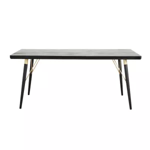 Stół do jadalni drewniany czarny Black Wood Nordal