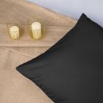 Poszewka satyna bawełna czarny 04000966/50x80 - 4