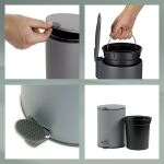 KELA-Kosz na śmieci 5l jasnoszary Mats - 3