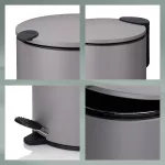 KELA-Kosz na śmieci 5l jasnoszary Mats - 4