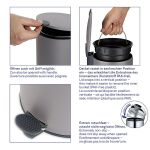 KELA-Kosz na śmieci 5l jasnoszary Mats - 5