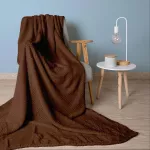 Koc żakardowy AMORRO/MLECZNA CZEKOLADA/150x200 (promocja) - 3