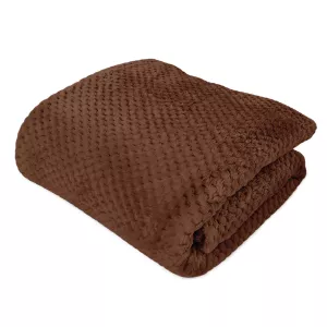 Koc żakardowy AMORRO/MLECZNA CZEKOLADA/150x200 (promocja)