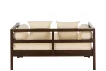 Rozkładana Sofa / Łóżko z Materacem i 4 Poduszkami, Drewno Mango PREMIUM  J-Line - 2