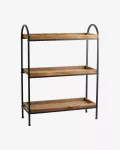 Regał metalowy z drewnianymi półkami PATNA Nordal - 4