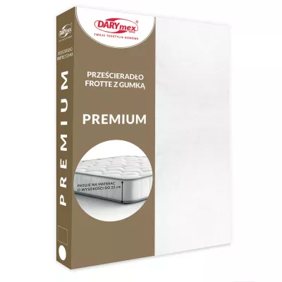 Prześcieradło frotte z gumką 001/170/180x200 PREMIUM
