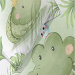 Pościel bawełna 100x135 + 40x60 Krokodyl - 3