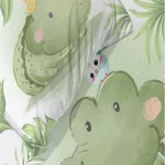 Pościel bawełna 100x135 + 40x60 Krokodyl - 3