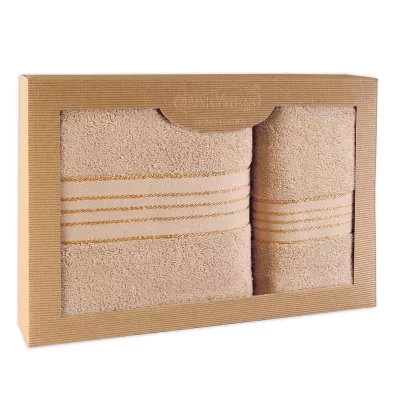 Ręcznik D Bawełna 100% Tiwano Cappuccino (P) 50x90+70x140 kpl.