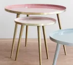 Stolik Jelva różowy emaliowany Broste Copenhagen - 2