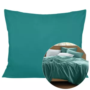 Poszewka satyna bawełna ciemny turkus 042/70x80.