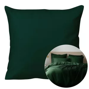 Poszewka satyna bawełna zieleń butelkowa 036/40x40.
