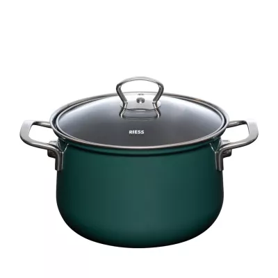 Garnek emaliowany 5,7 l morska zieleń RIESS