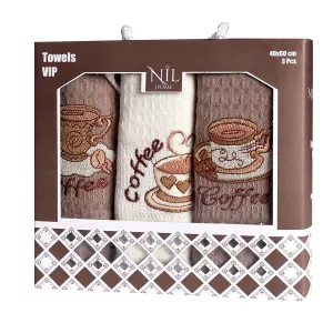 Komplet ręczników kuchennych bawełnianych NILTEKS/3x40x60/569