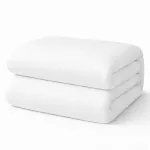 Poszwa hotelowa na zakładkę GŁADKA biała/220x200 - 2