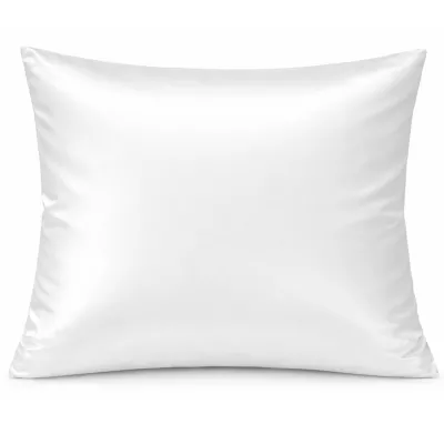 Poszewka hotelowa na zakładkę MONAKO gładka biała/50x60