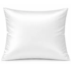 Poszewka hotelowa na zakładkę MONAKO gładka biała/50x60