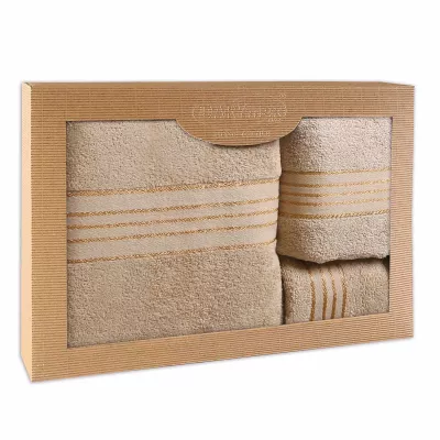 Ręcznik D Bawełna 100% Tiwano Cappuccino (P) 30x50+50x90+70x140 kpl.