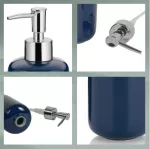 KELA-Dozownik ceramiczny do mydła indygo Isabella - 2