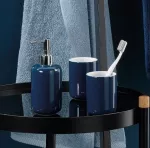 KELA-Dozownik ceramiczny do mydła indygo Isabella - 3