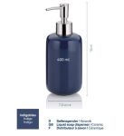 KELA-Dozownik ceramiczny do mydła indygo Isabella - 5