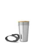 BB-Zestaw 4 kubków stalowych 6el. NEW - 5